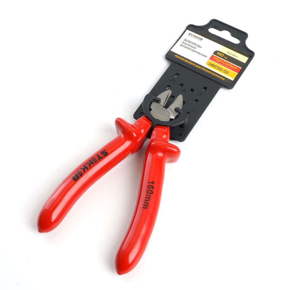 Бокорезы диэлектрические STEKKER  160мм Cr-V PLE3-160-S 39778 фото