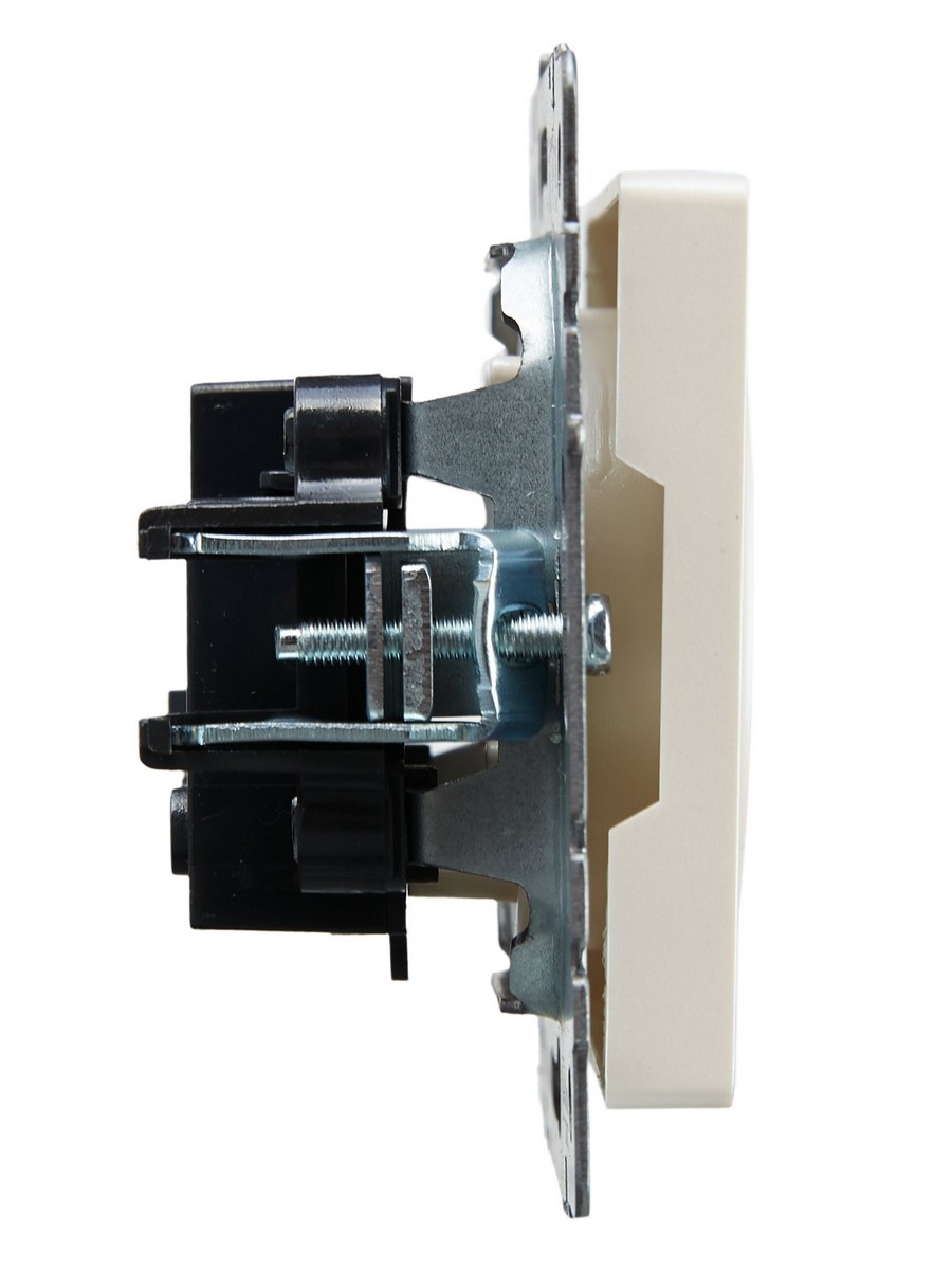 Розетка IEK BRITE б/з без шторок 10А РС10-1-0-БрЖ жемчуг BR-R10-10-K36
