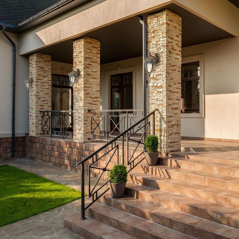 Уличные настенные светильники Светильник садово-парковый Feron PL682 на стену вверх 60W 230V E27 черное золото 11693 