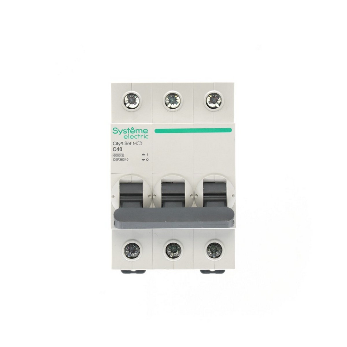 3 полюсные (трехполюсные) Автоматический выключатель Systeme Electric City9 Set (АВ) С 40А 3P 6kA C9F36340 