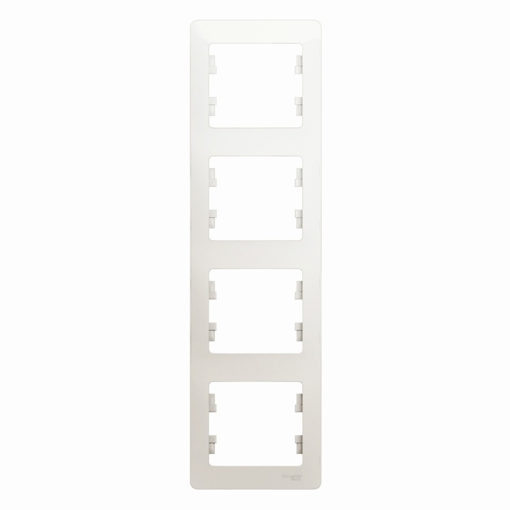 Glossa Перламутр Рамка Systeme Electric Glossa Перламутр 4-я, вертикальная GSL000608