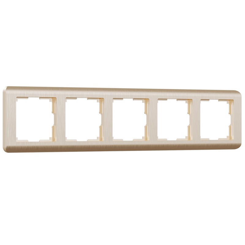 Рамки Werkel Stream Рамка Werkel Stream на 5 постов (шампань рифленый) W0052111