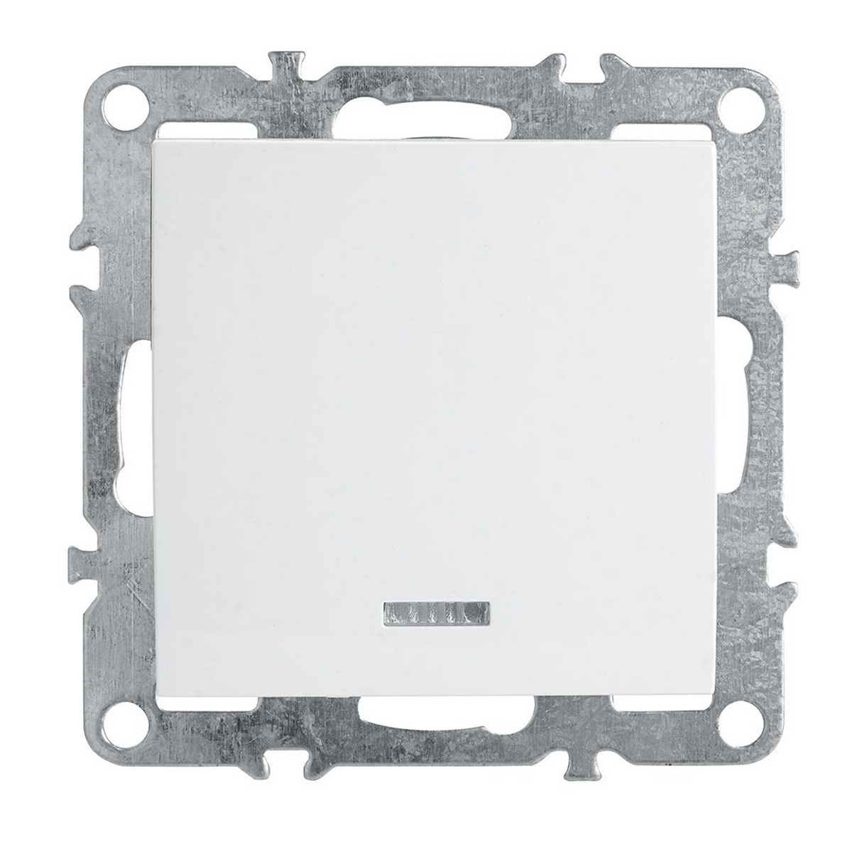 Эрна - Розетки и выключатели Stekker Выключатель 1-клавишный c индикатором STEKKER PSW10-9101-01 10А Эрна белый 39309