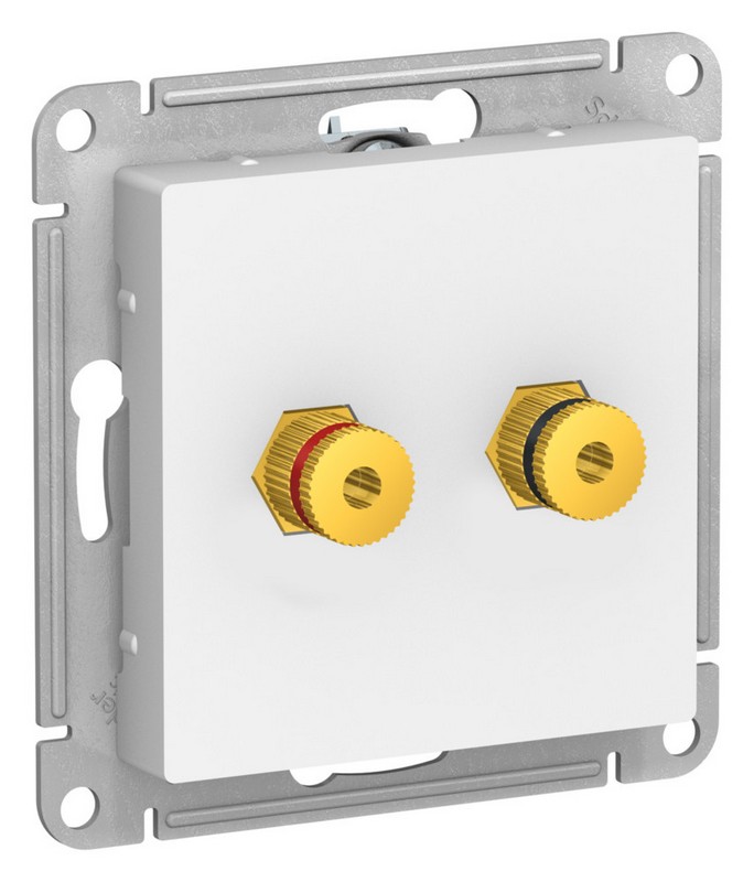 AtlasDesign Лотос Розетка Systeme Electric AtlasDesign Лотос аудио двойная ATN001387