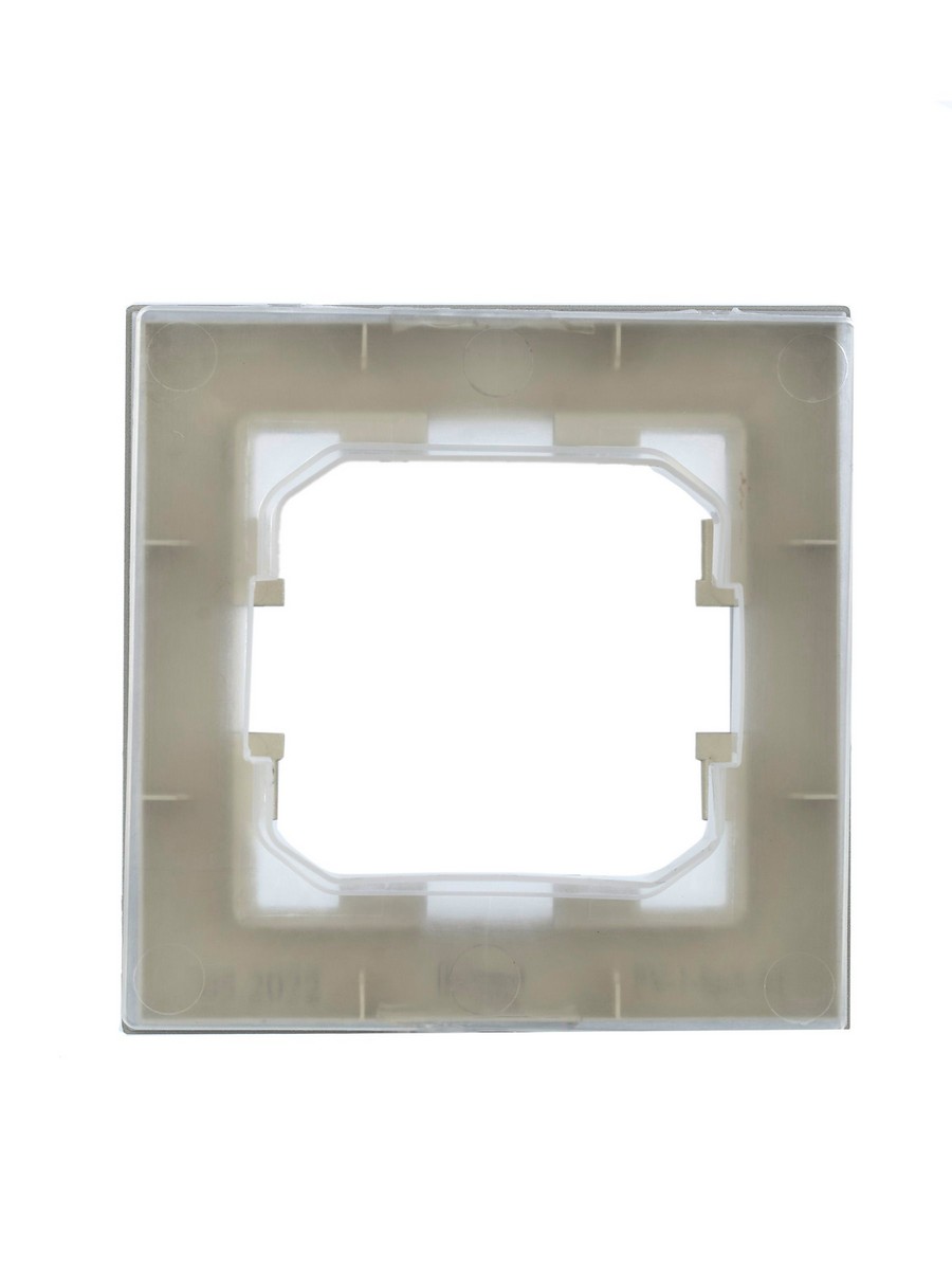 IEK Brite Рамки Рамка IEK BRITE 1-местная IP44 РУ-1-БрА-44 алюминий BR-M12-44-K47