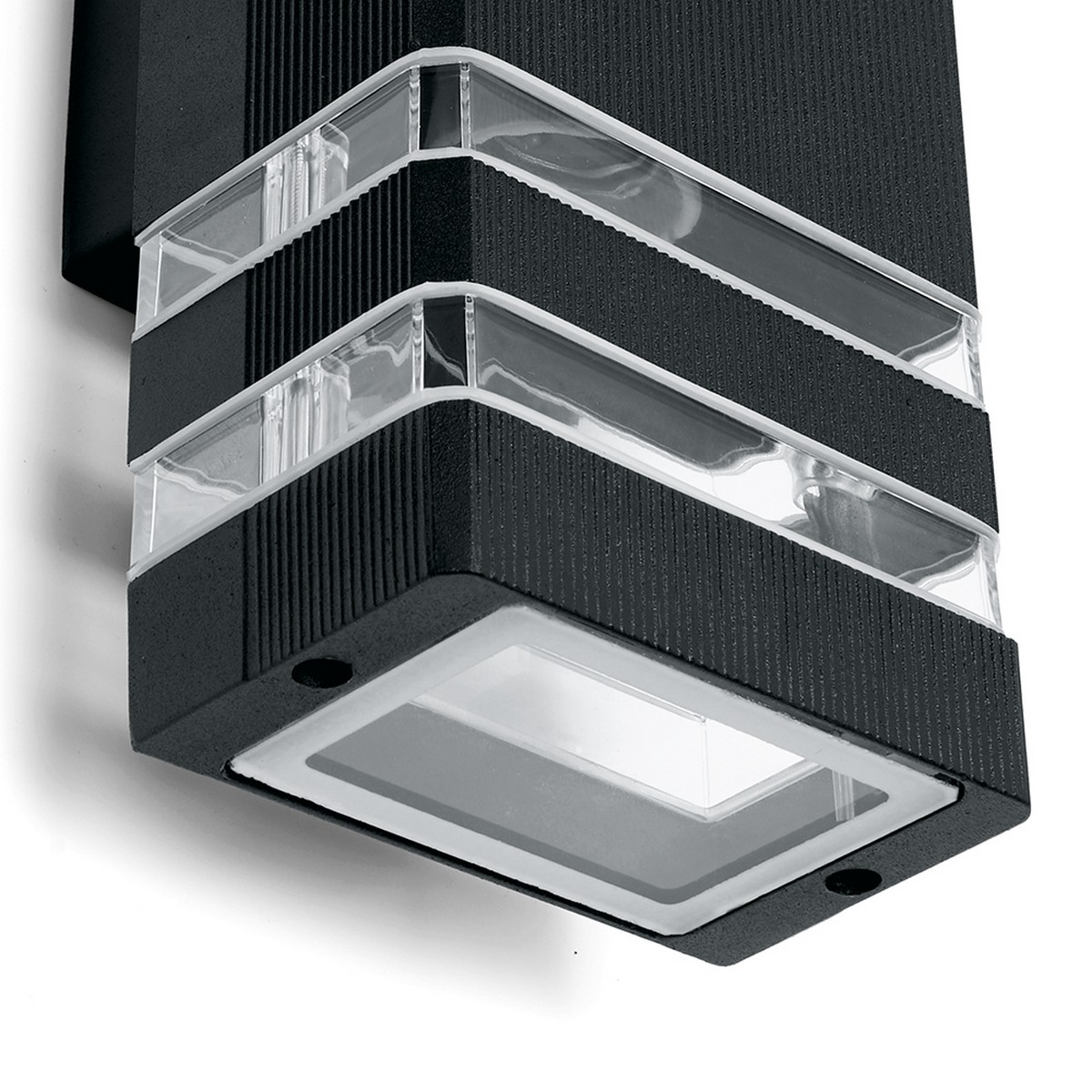 Уличные настенные светильники Светильник садово-парковый Feron DH0807 на стену вверх/вниз  E27 230V черный 41154 