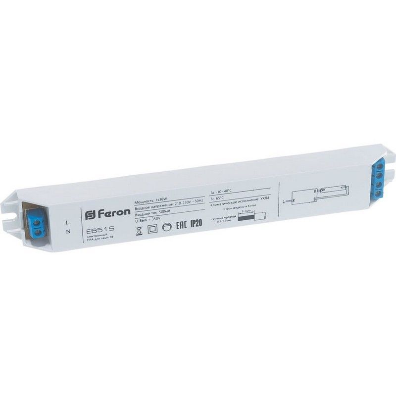 Балласты(ЭПРА), Стартеры Балласт электронный Feron 1*36W/ЕВ51 21521 