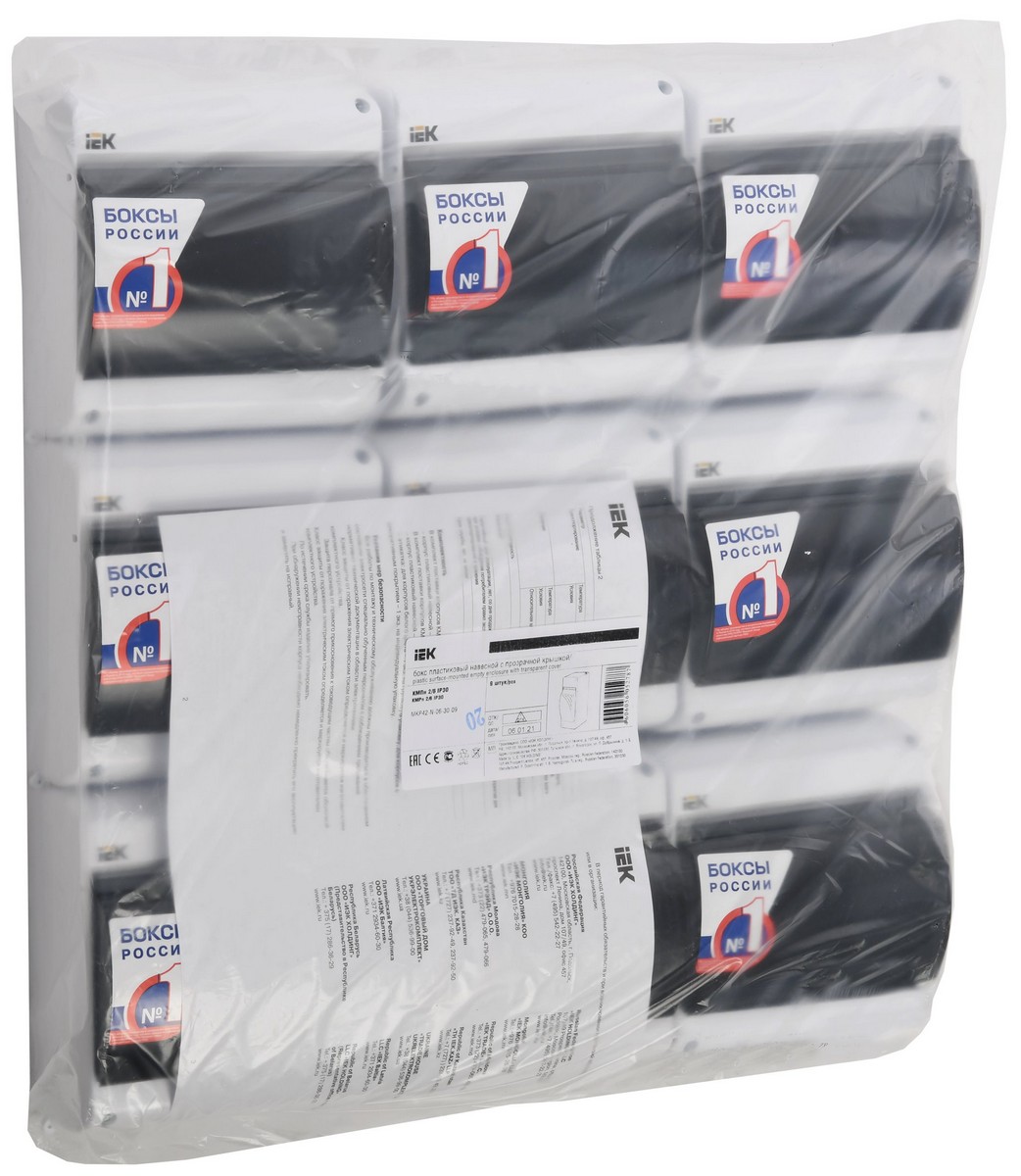 Пластиковые боксы и щиты IEK Корпус пластиковый IEK KREPTA 3 КМПн 2/6 IP30 белый откр.монтаж MKP42-N-06-30-09