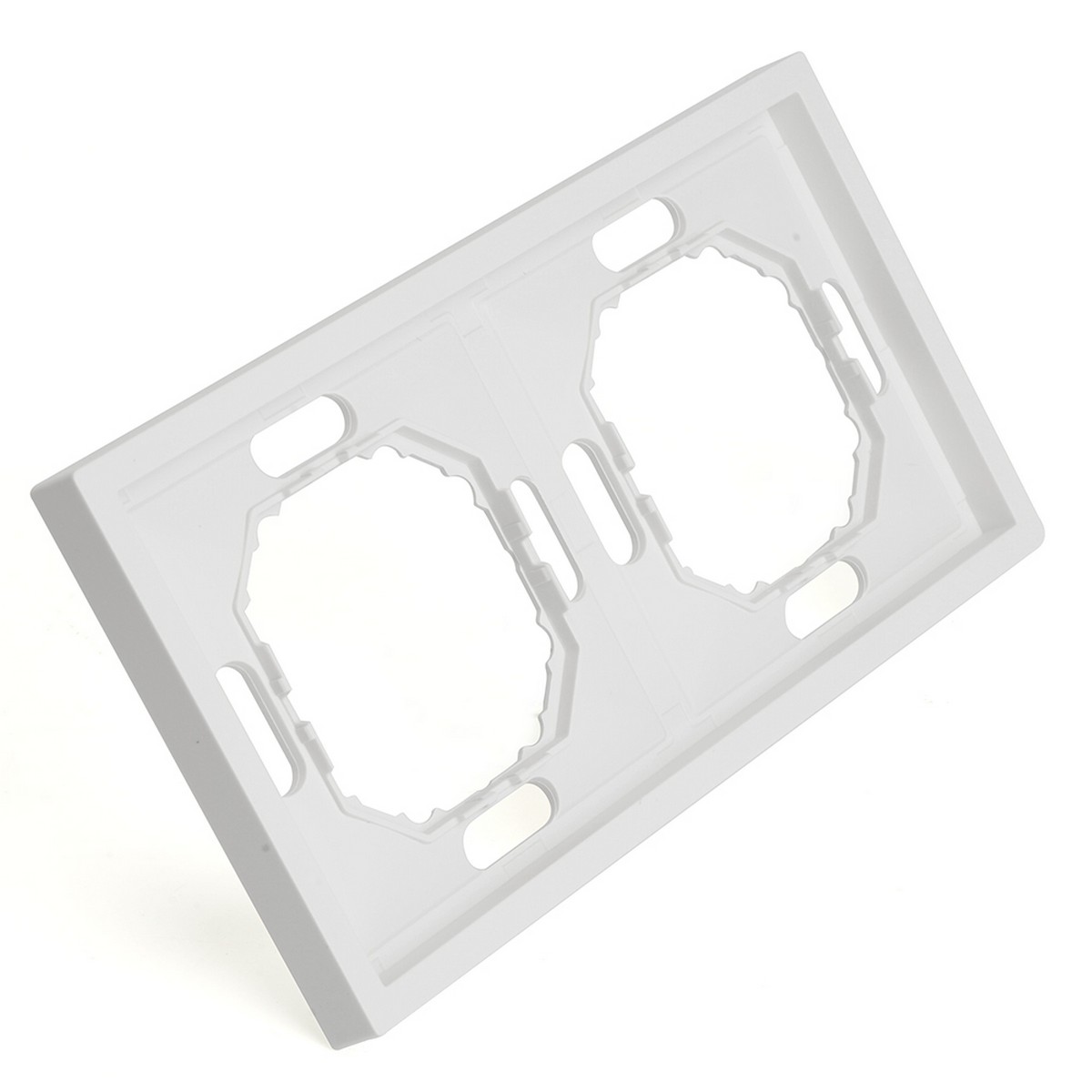 Эмили - Розетки и выключатели Stekker Рамка 2-ая STEKKER Эмили PFR00-5002-01 белый фарфор soft touch 49885