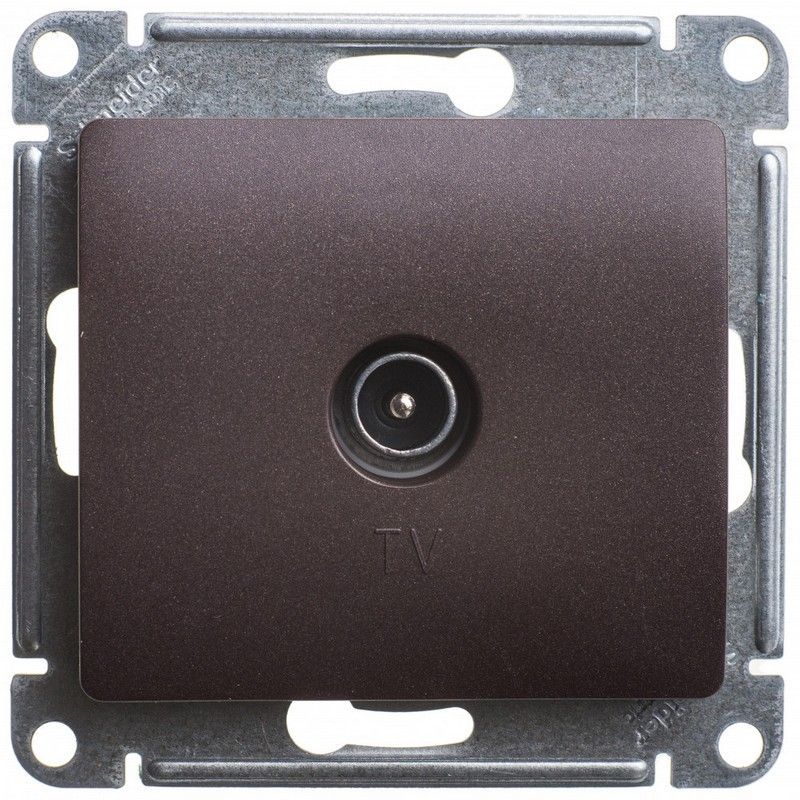 Glossa Шоколад Розетка TV Systeme Electric Glossa Шоколад оконечная 1DB механизм GSL000891