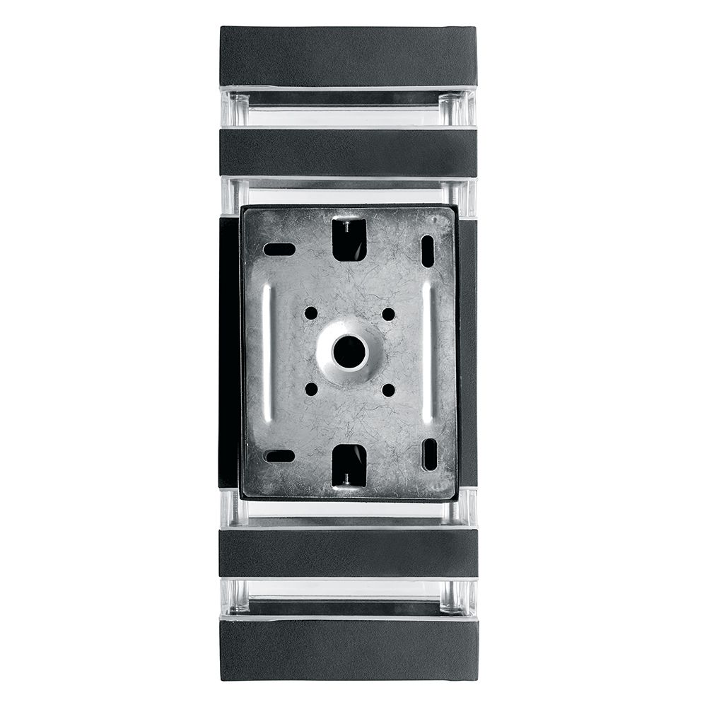 Уличные настенные светильники Светильник садово-парковый Feron DH0807 на стену вверх/вниз  E27 230V черный 41154 