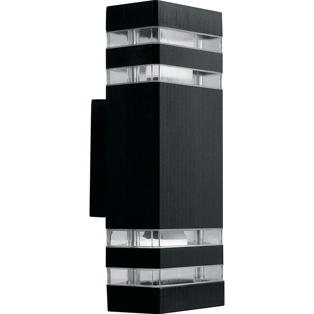 Уличные настенные светильники Светильник садово-парковый Feron DH0807 на стену вверх/вниз  E27 230V черный 41154 