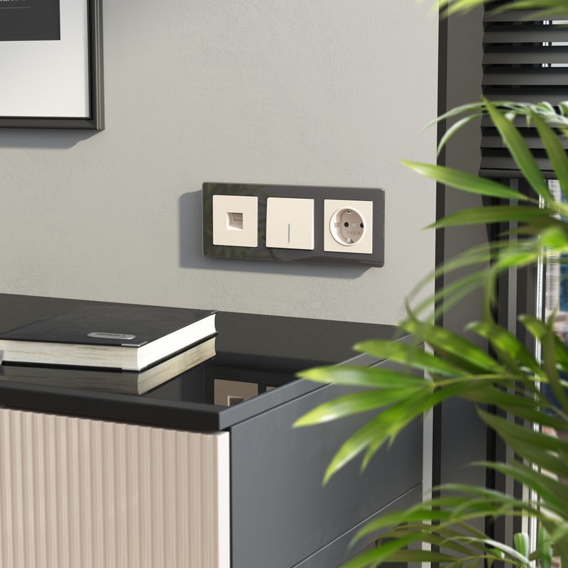 Werkel айвори матовый Выключатель Werkel одноклавишный проходной с подсветкой (айвори матовый) W1112162