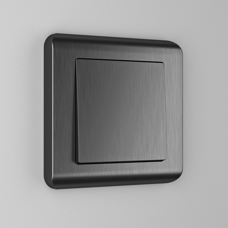 Werkel Графит рифленый механизмы Клавиша Werkel для выключателя перекрестного (графит рифленый) W1119004