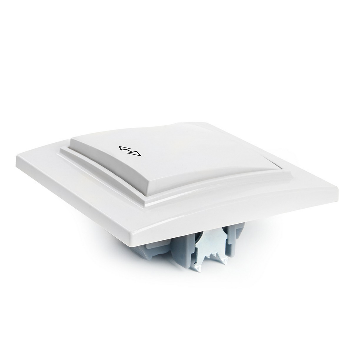 Эрна - Розетки и выключатели Stekker Переключатель перекрестный 1-клавишный STEKKER PSW10-9009-01 10А Эрна белый с рамкой 39925