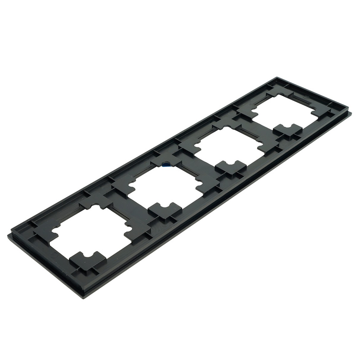 Катрин - Розетки и выключатели Stekker Рамка 4-местная металл STEKKER MFR00-7004-05 Катрин черный 50024