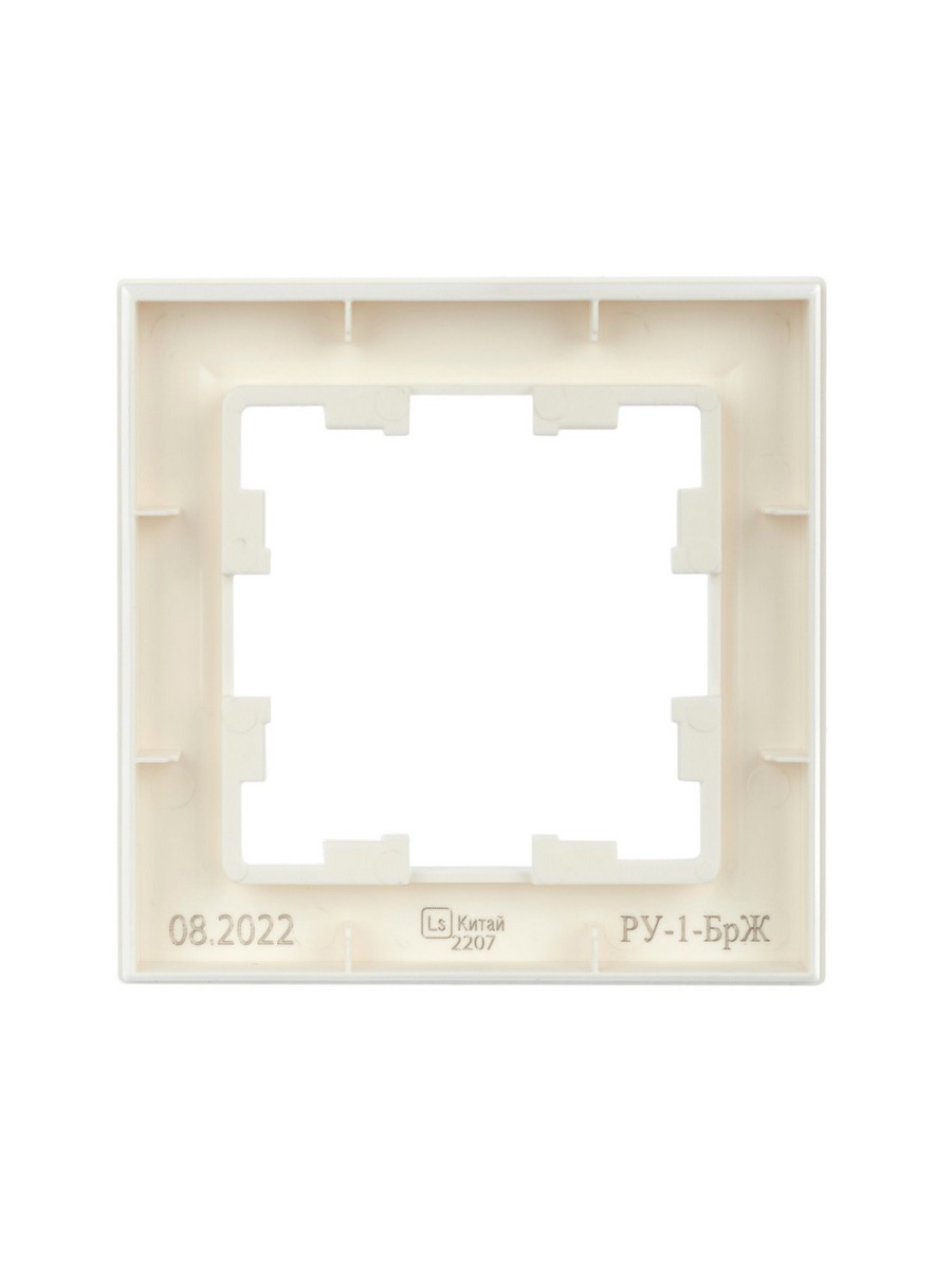 IEK Brite Рамки Рамка IEK BRITE 1-местная РУ-1-БрЖ жемчуг BR-M12-K36