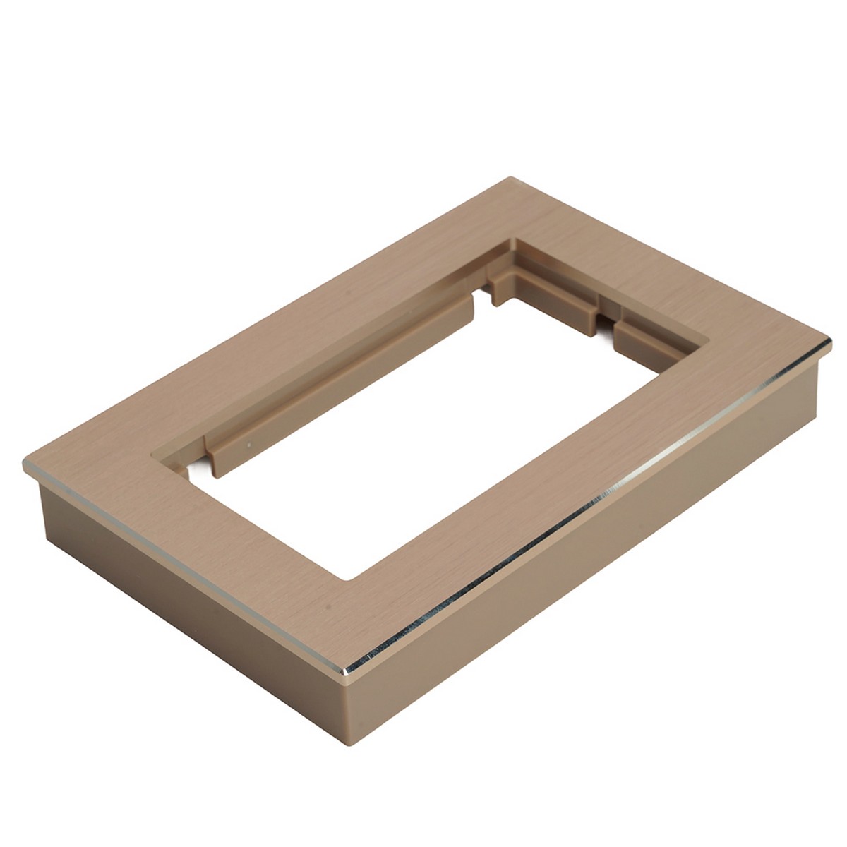 Катрин - Розетки и выключатели Stekker Рамка 2-местная (без перемычки) металл STEKKER MFR00-7012-02 Катрин шампань 50030