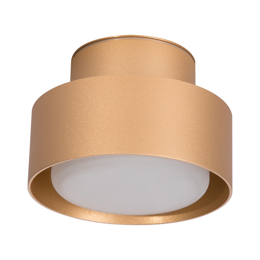 Светильники споты светодиодные Светильник спот потолочный Feron HL367 Barrel AURA 12W GX53 золото IP44 48408 