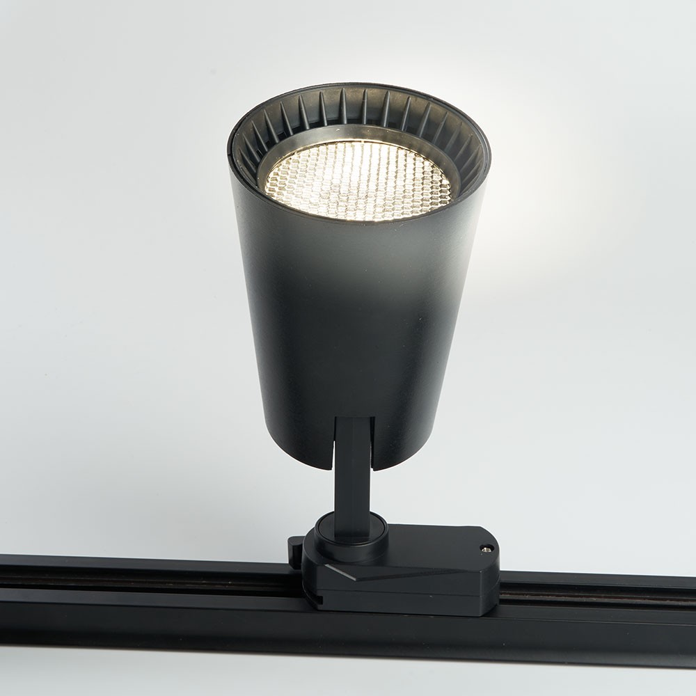 Трековые светодиодные светильники Светодиодный светильник Feron AL100 трековый на шинопровод 30W 4000K черный 41608 