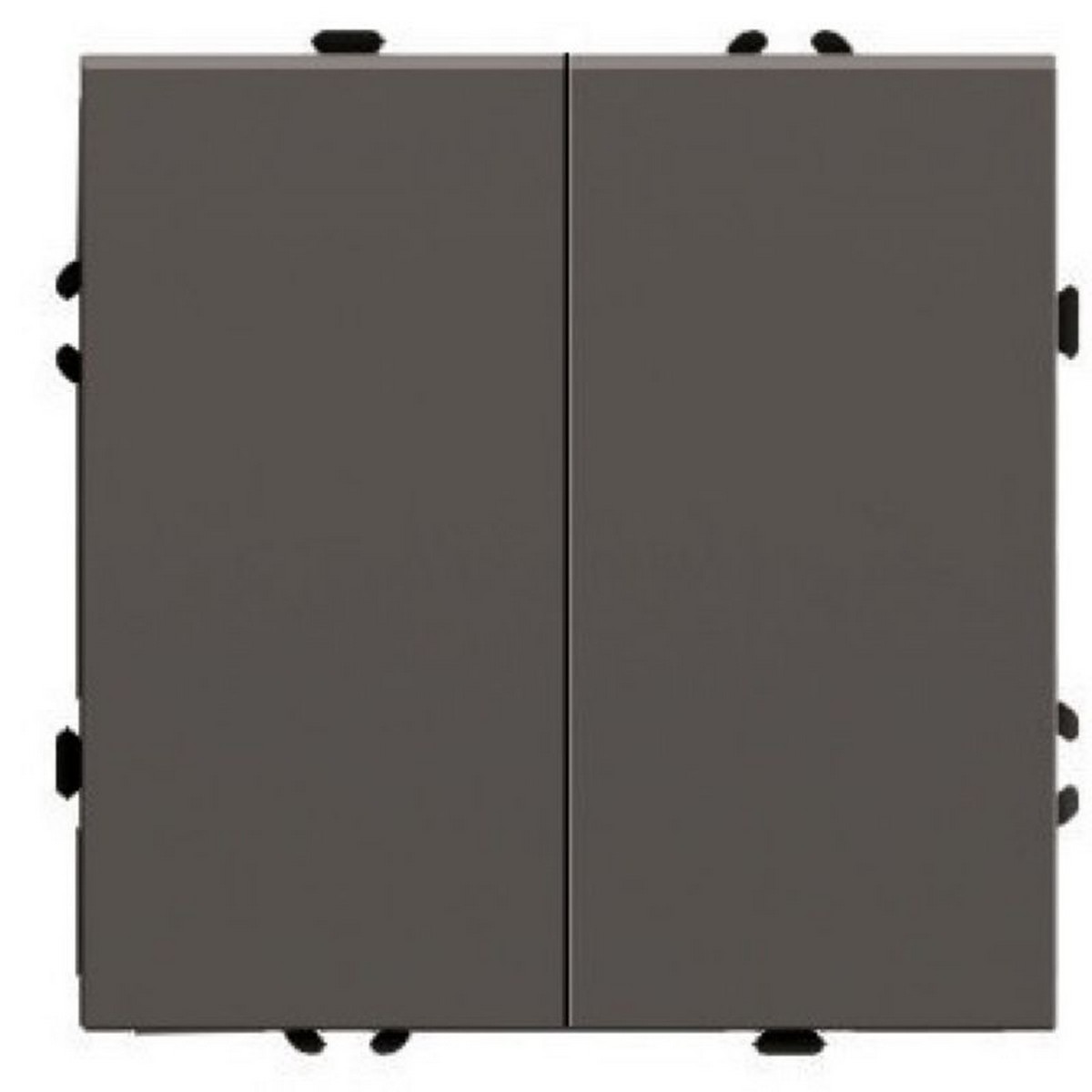 Эмили - Розетки и выключатели Stekker Переключатель перекрестный 2-клавишный STEKKER Эмили RSW10-5111-09 антрацит soft touch 50164