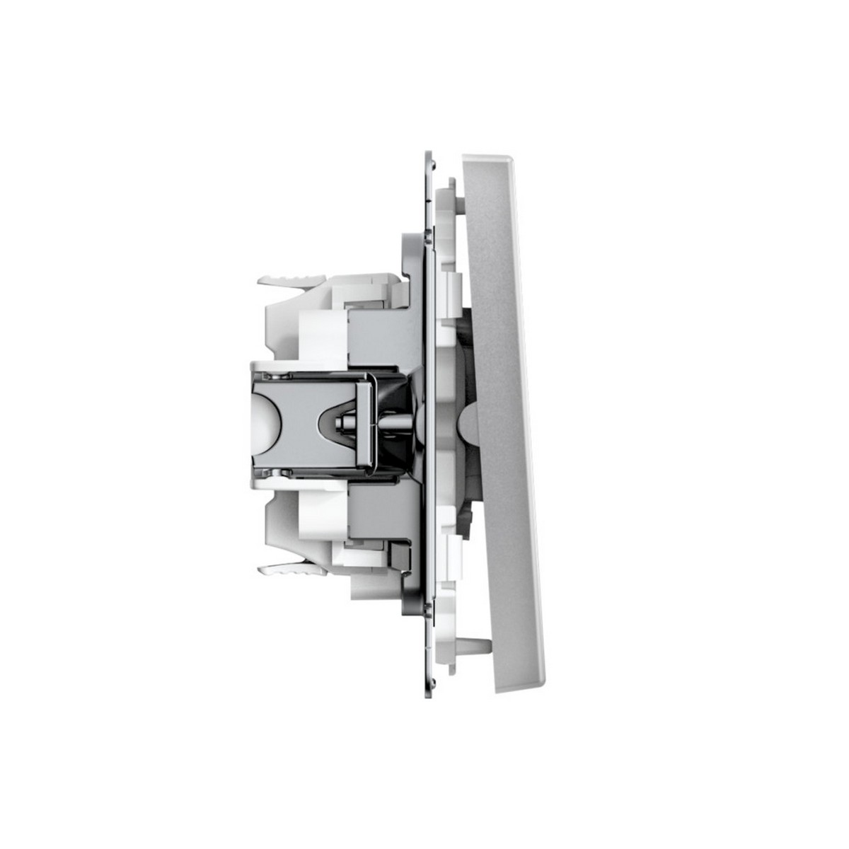 ArtGallery Алюминий Выключатель SE ArtGallery Алюминий 2-клавишный кнопочный, быстрозажим. клем. GAL000317S