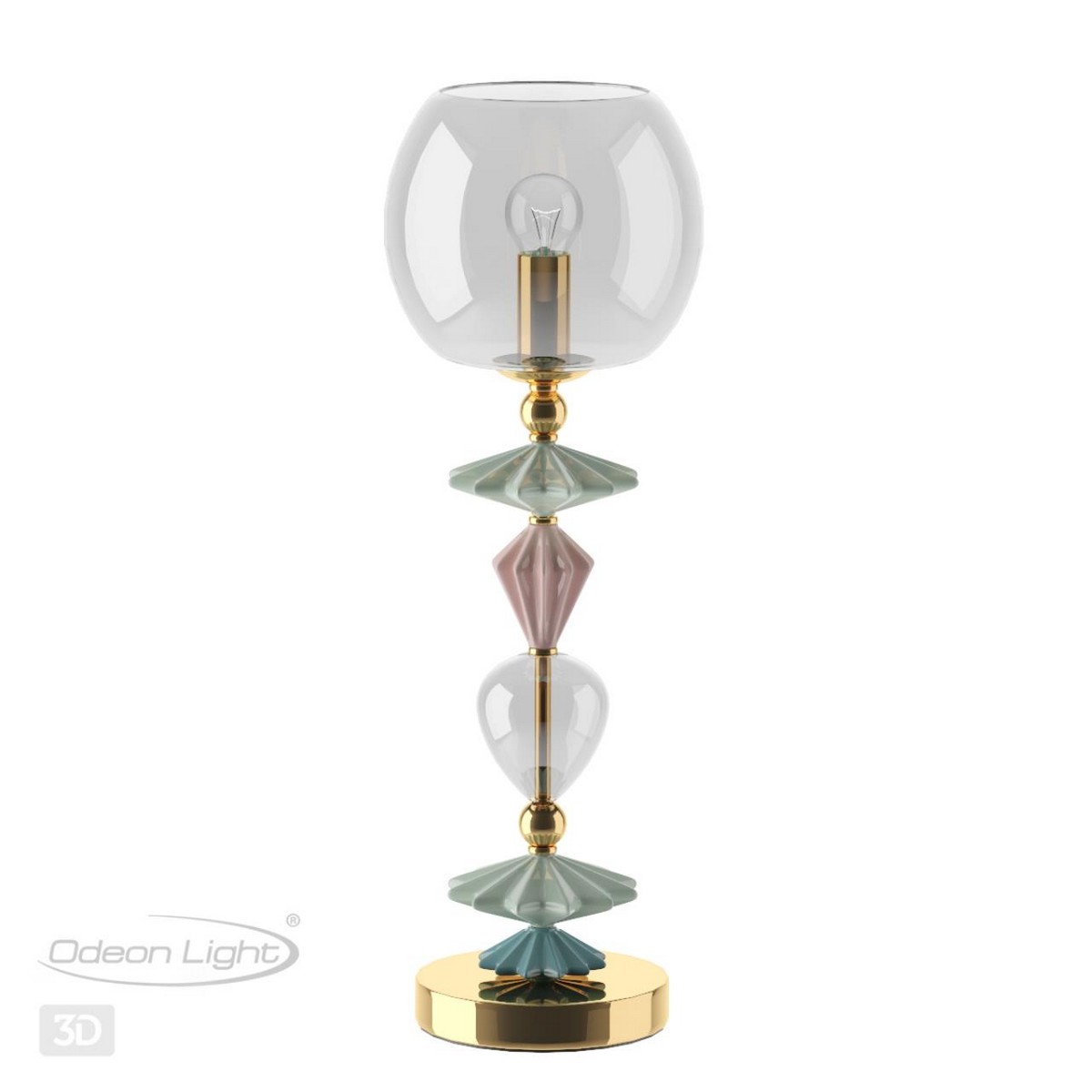 Настольные лампы Настольная лампа ODEON LIGHT 4855/1T BIZET 