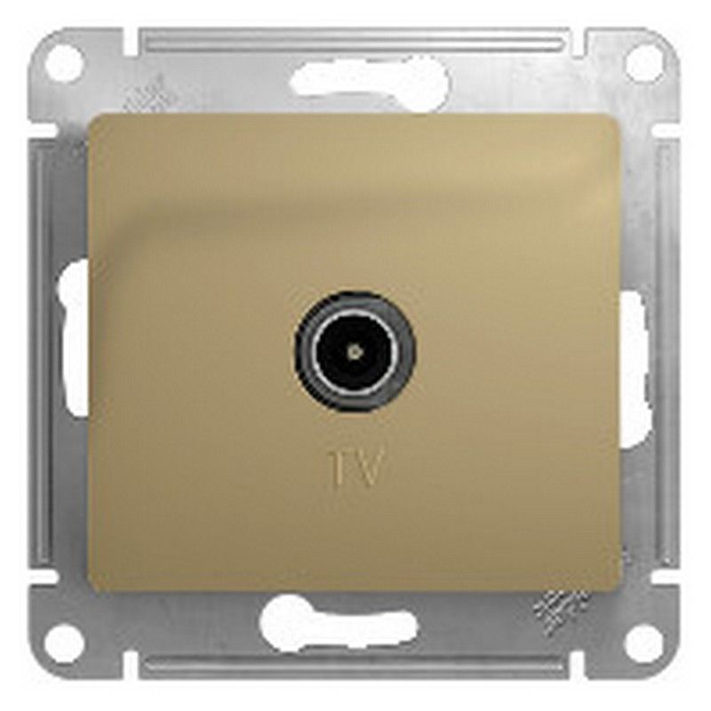 Glossa Титан Розетка Systeme Electric Glossa Титан TV проходная 4DB GSL000492