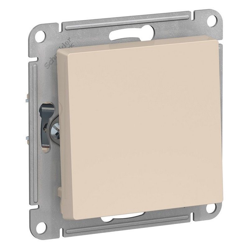 AtlasDesign Бежевый Кнопка нажимная Systeme Electric AtlasDesign бежевый ATN000215