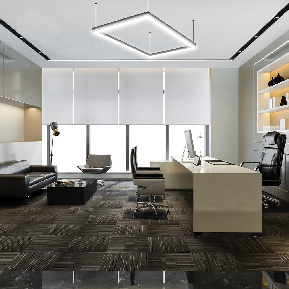 Линейные светодиодные светильники Светильник светодиодный Feron AL4020 линейный 24W 4000K черный 41225 