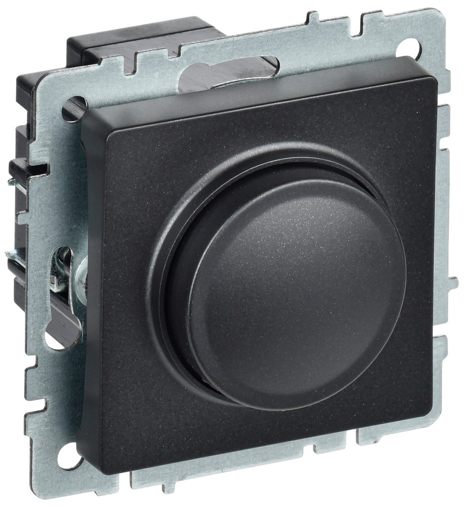 IEK Brite Черный Светорегулятор IEK BRITE BASE Черный пов-наж. 600Вт СС10-1-0-БрЧ BR-D20-0600-K02