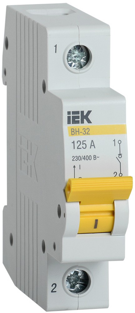 IEK Выключатель нагрузки IEK KARAT (мини-рубильник) ВН-32 1Р 125А MNV10-1-125 