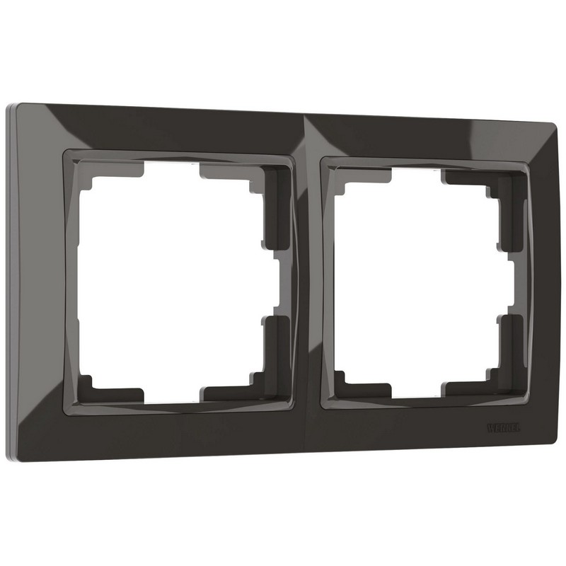 Рамки Werkel Snabb Рамка Werkel Snabb на 2 поста (серо-коричневый/basic) W0022007