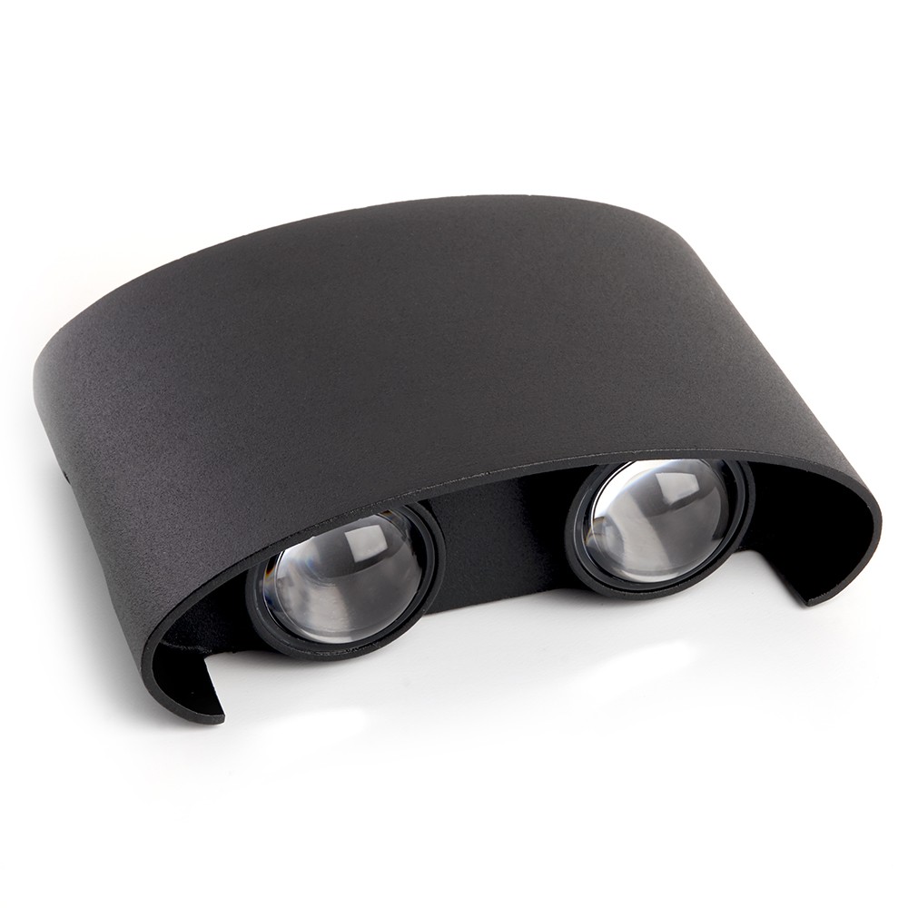 Уличные настенные светильники Светильник уличный светодиодный Feron DH701 4*1W 300Lm 3000K черный 48313 