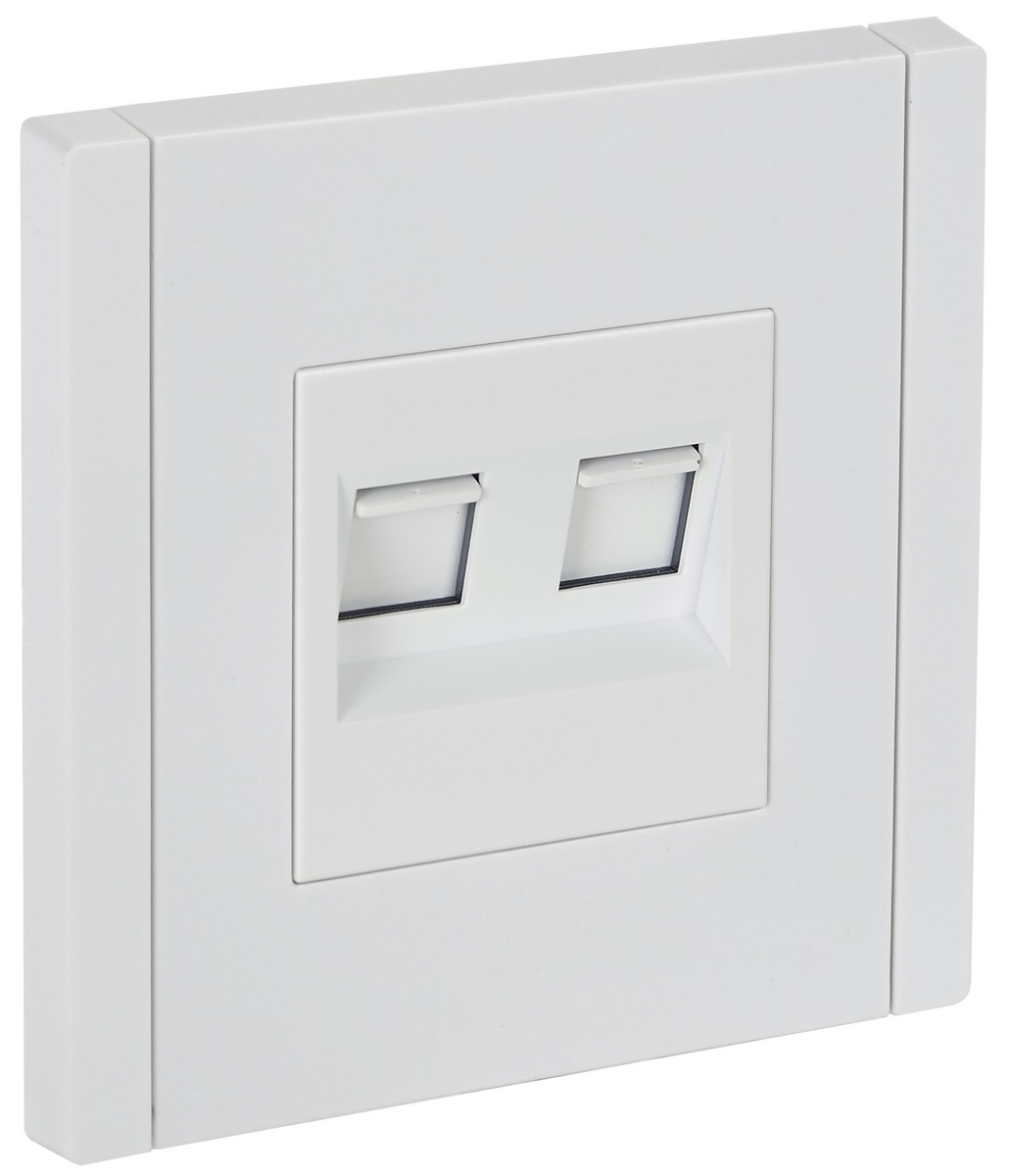 IEK FORTE&PIANO Белый Розетка IEK FORTE&PIANO Белый комп. 2-ая RJ45 кат.5E FP233