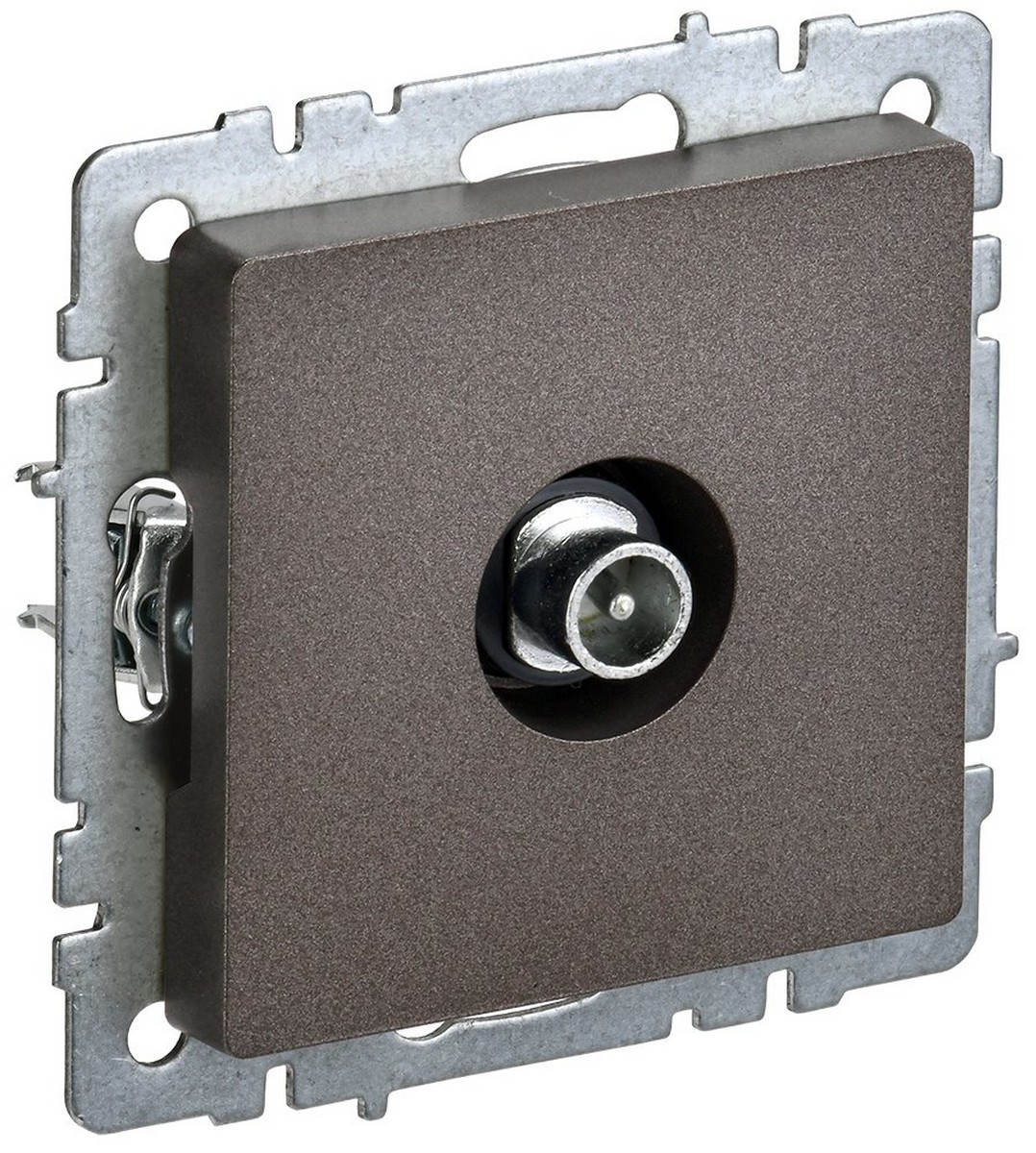 IEK Brite Бронза Розетка IEK BRITE TV проходная РТВ10-0-БрТБ темная бронза BR-A10-P-K45