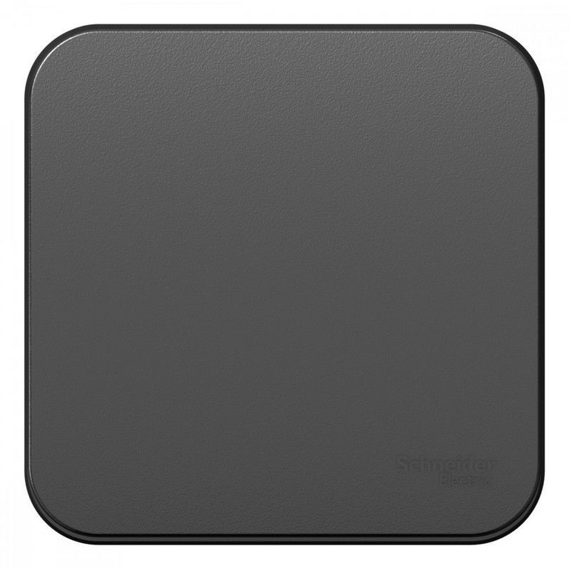 Blanca антрацит розетки и выключатели Выключатель SE Blanca 1-клавишный Антрацит наружный изолир. пластина BLNVA101016