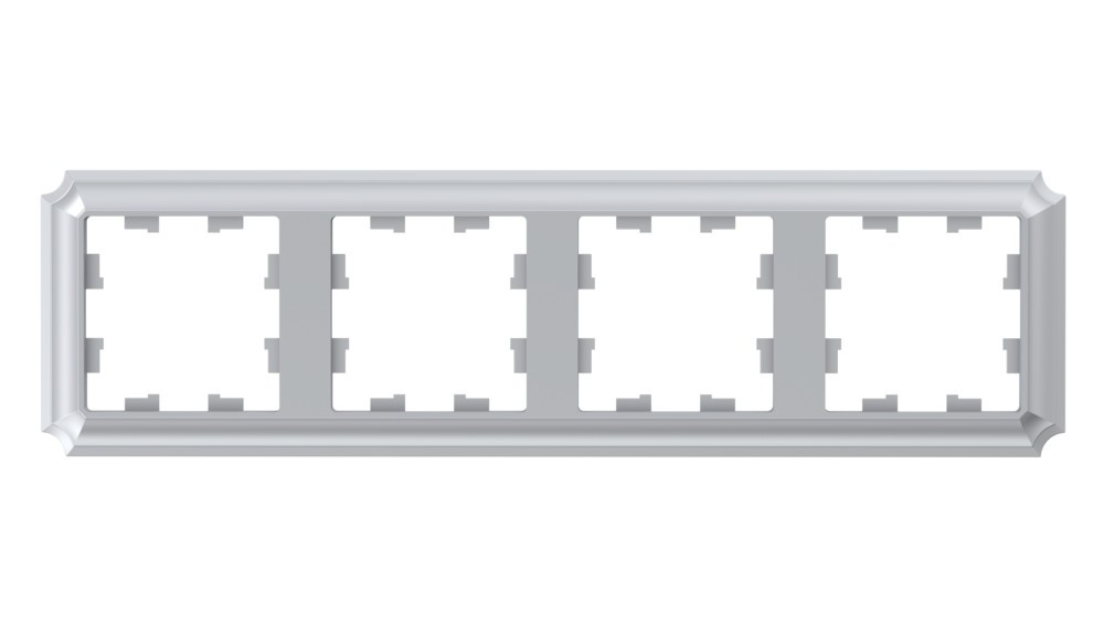 AtlasDesign Рамки Antique Рамка Systeme Electric AtlasDesign Antique Алюминий 4-ая, универсальная ATN100304