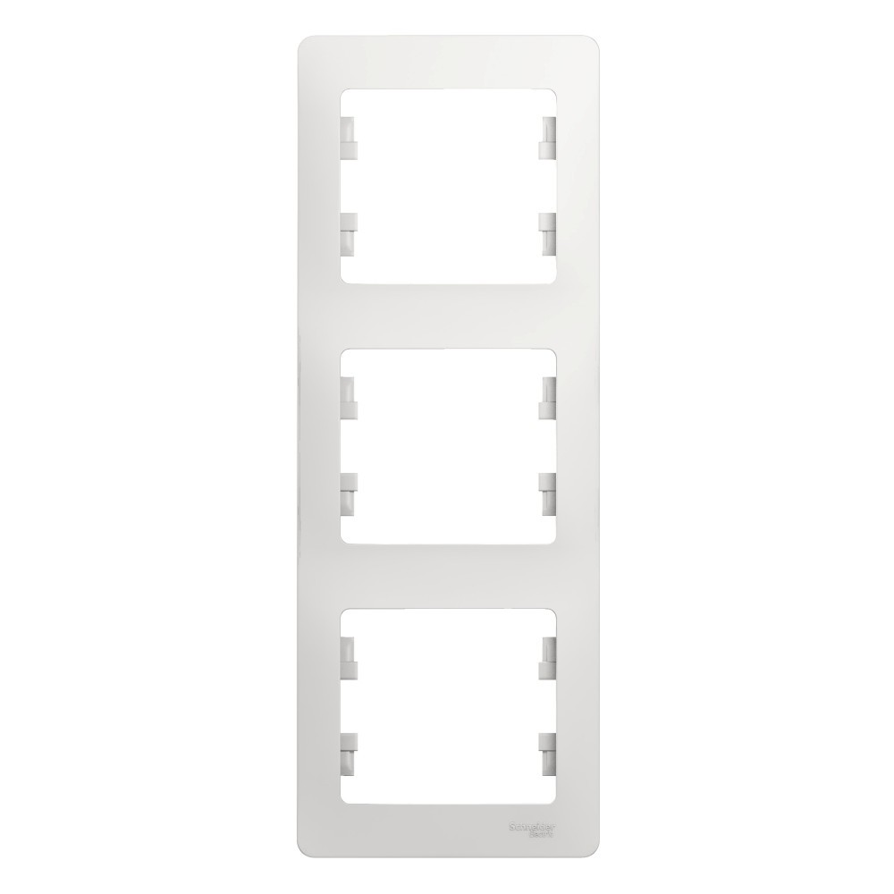 Glossa Белый Рамка Systeme Electric Glossa Белый 3-я, вертикальная GSL000107