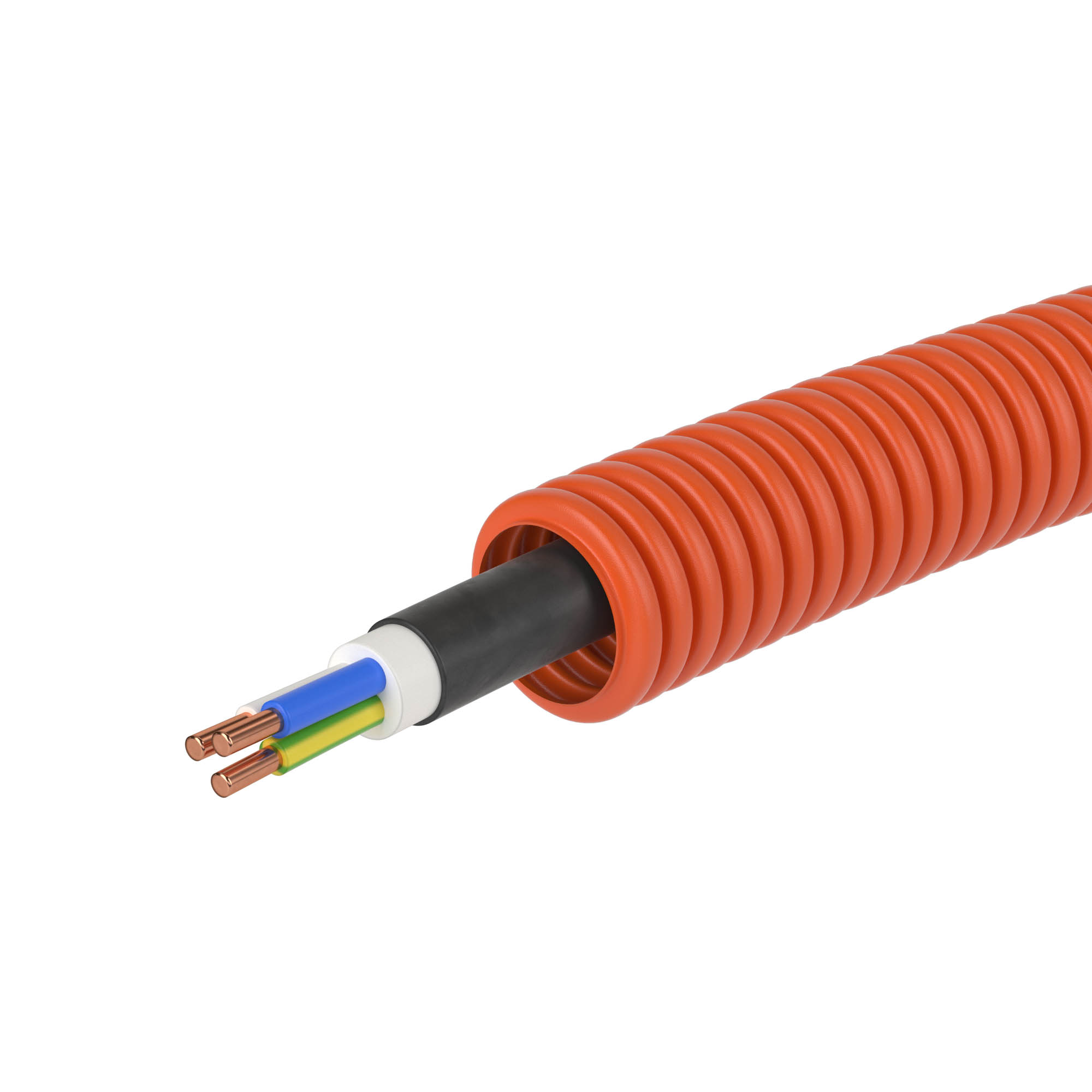 Кабель в гофре ВВГнг(А)-LS 3х2,5 РЭК "ГОСТ+" гофра 16 DKC 7S91650
