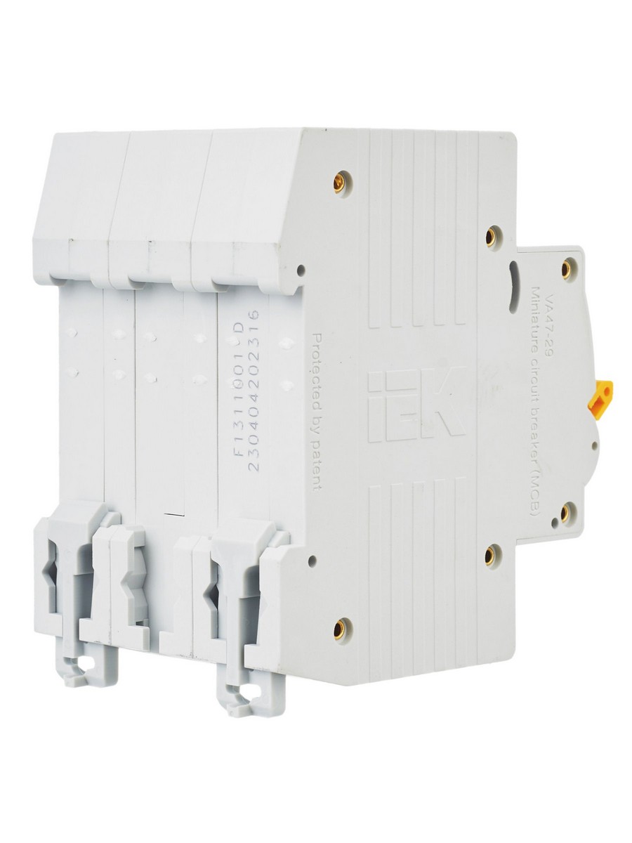 3 полюсные (трехполюсные) Автоматический выключатель IEK KARAT ВА47-29 3Р 16А 4,5кА х-ка D MVA20-3-016-D 