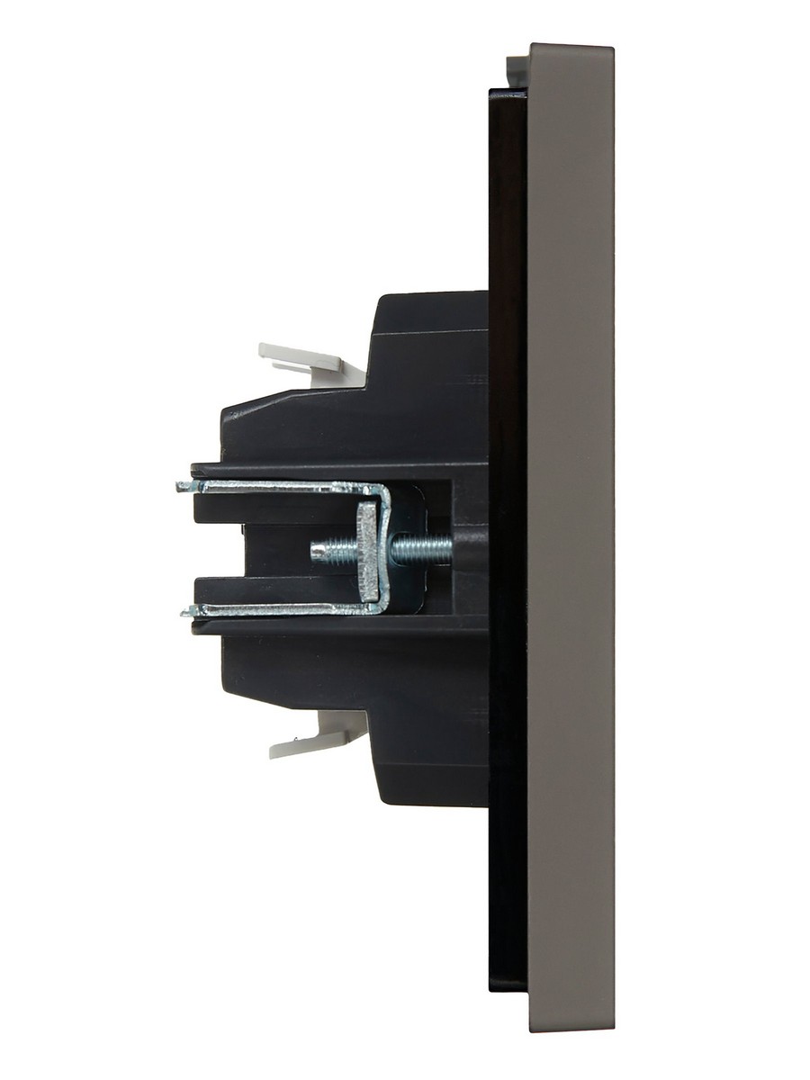 IEK FORTE&PIANO Серый Выключатель IEK FORTE&PIANO Серый 2-кл проходной с индикатором 10А FP308