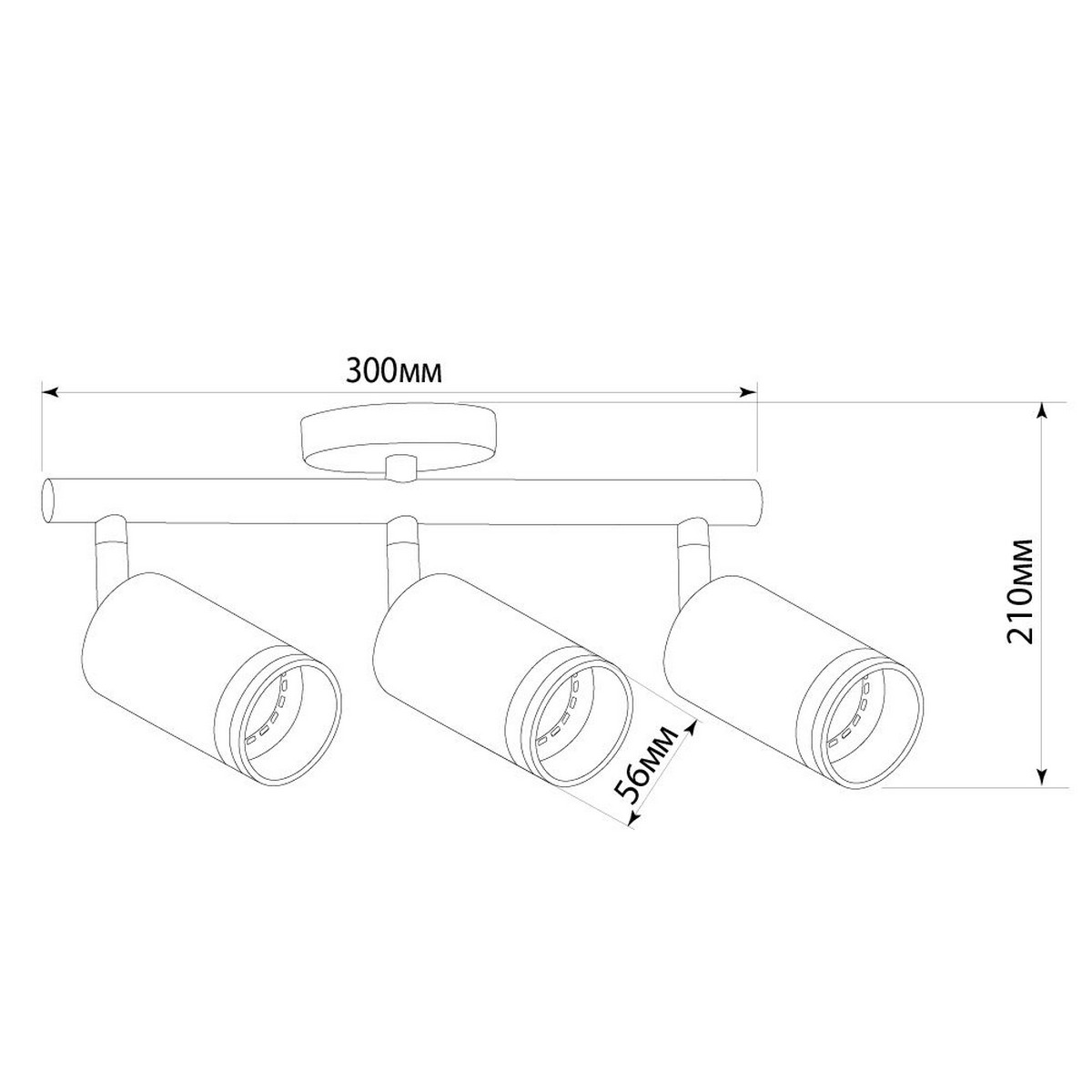 Светильники споты светодиодные Светильник спот Feron ML233 настенно-потолочный GU10 черный 41491 