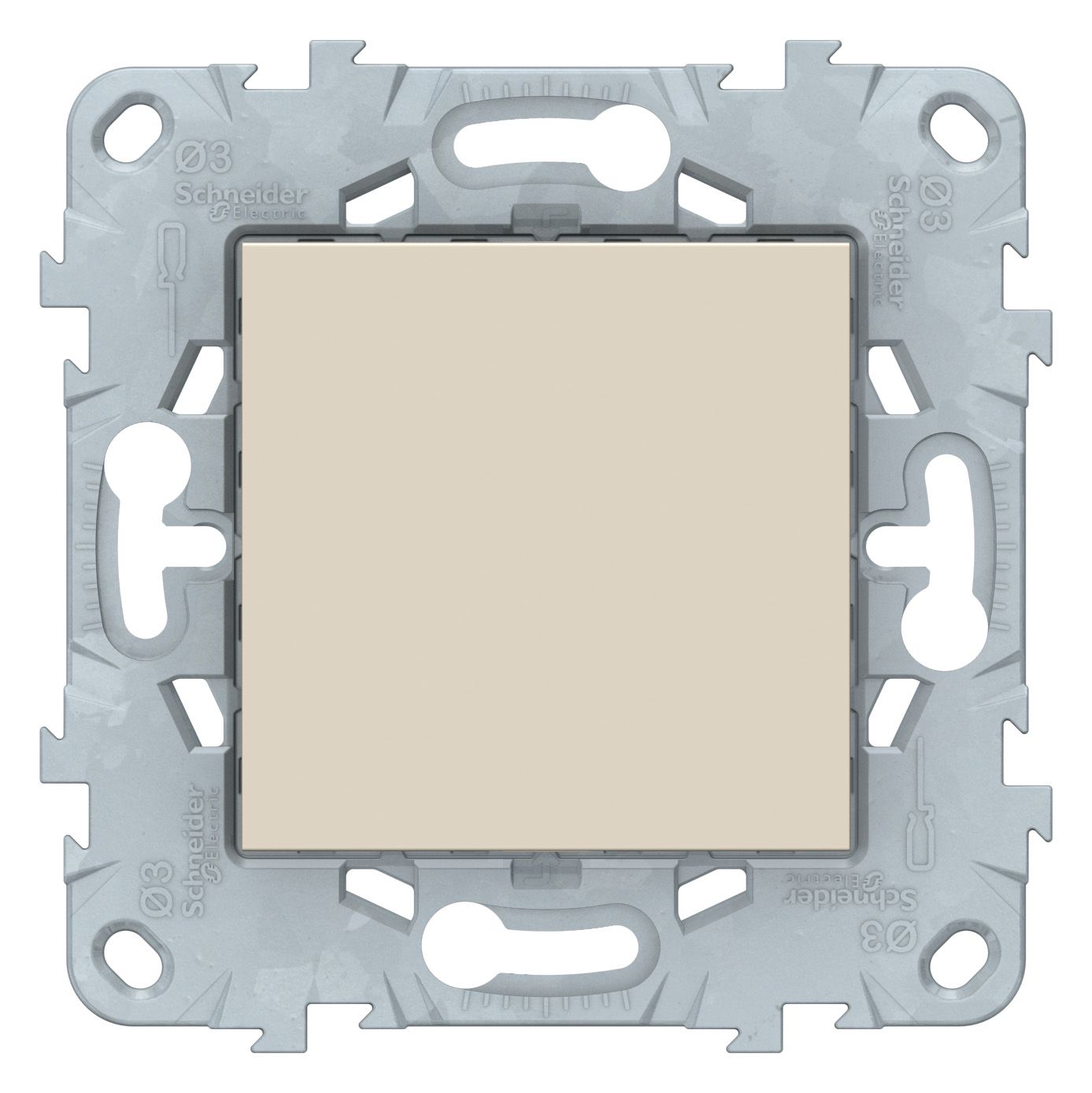 Розетки и выключатели Unica NEW бежевый Заглушка Unica New Бежевый 45х45 NU586644