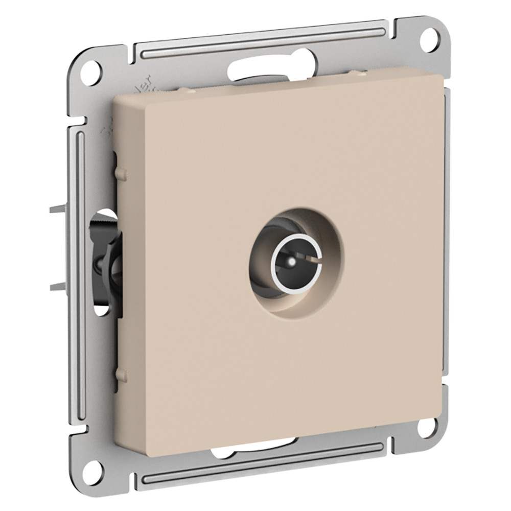 AtlasDesign Песочный Розетка Systeme Electric AtlasDesign Песочный TV проходная 4DB ATN001292