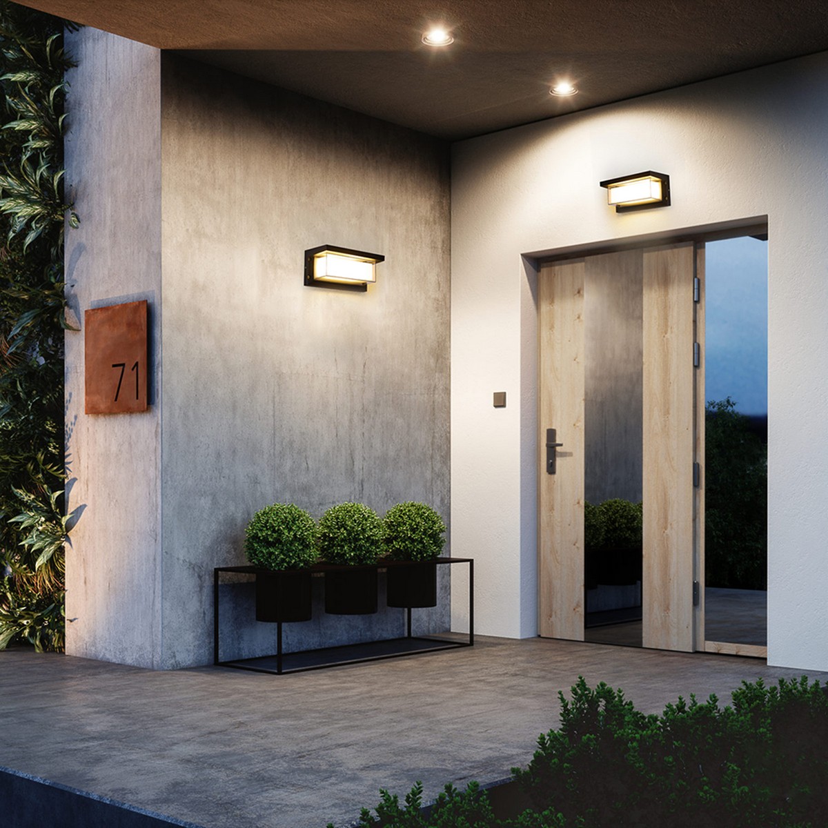 Уличные настенные светильники Светильник садово-парковый Feron DH501 E27 230V черный 11685 