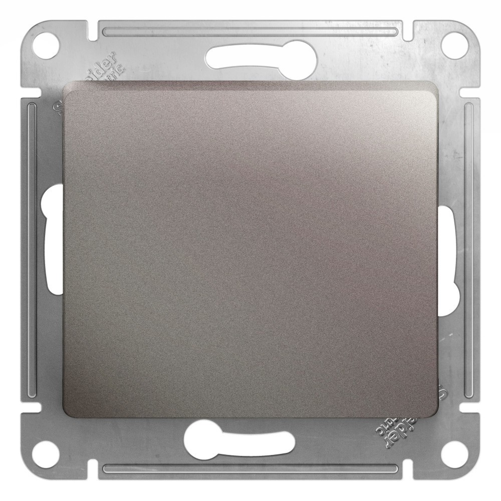 Glossa Платина Переключатель 1-клавишный Systeme Electric Glossa Платина GSL001261