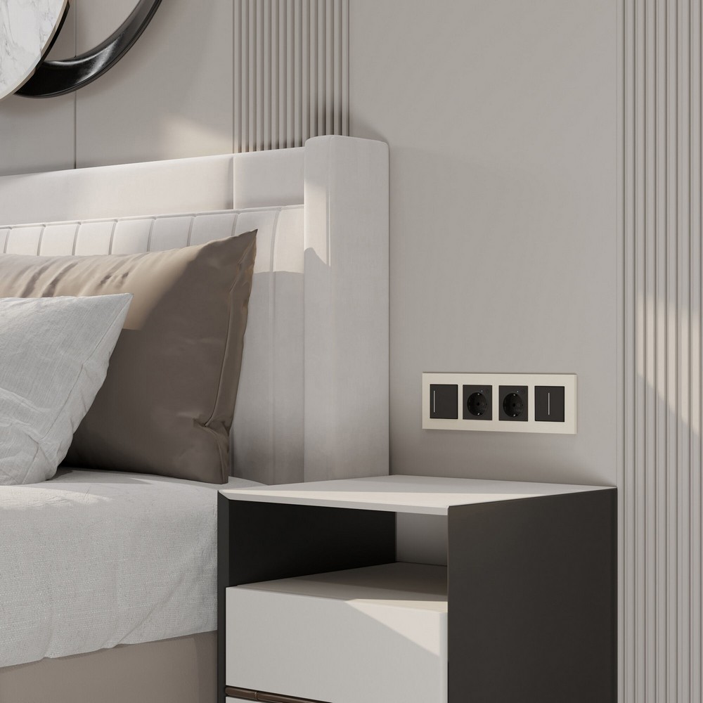 Рамки Werkel Slab Рамка Werkel на 4 поста Slab (айвори матовый) W00429620