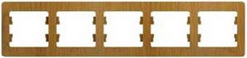 Glossa Дуб Рамка Systeme Electric Glossa Дерево Дуб 5-я, горизонтальная GSL000505