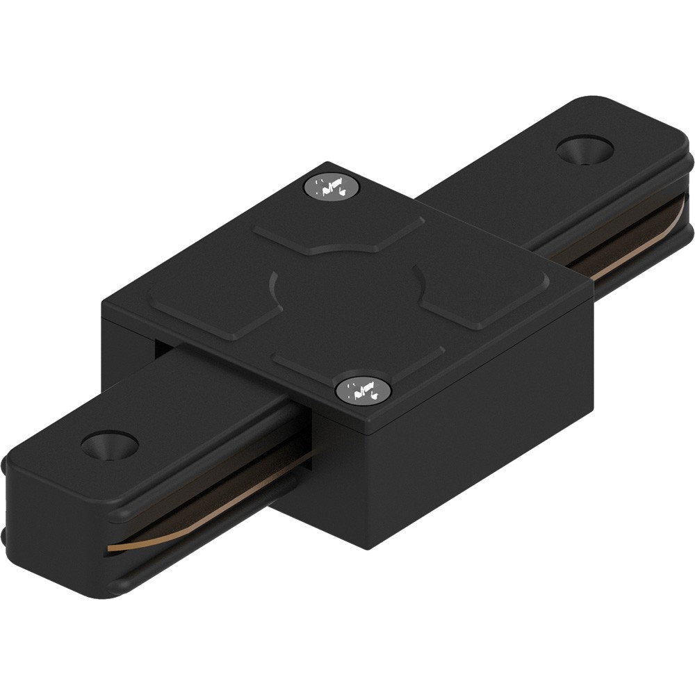 Трековые светодиодные светильники Коннектор прямой для шинопровода Feron LD1006 черный 41735 